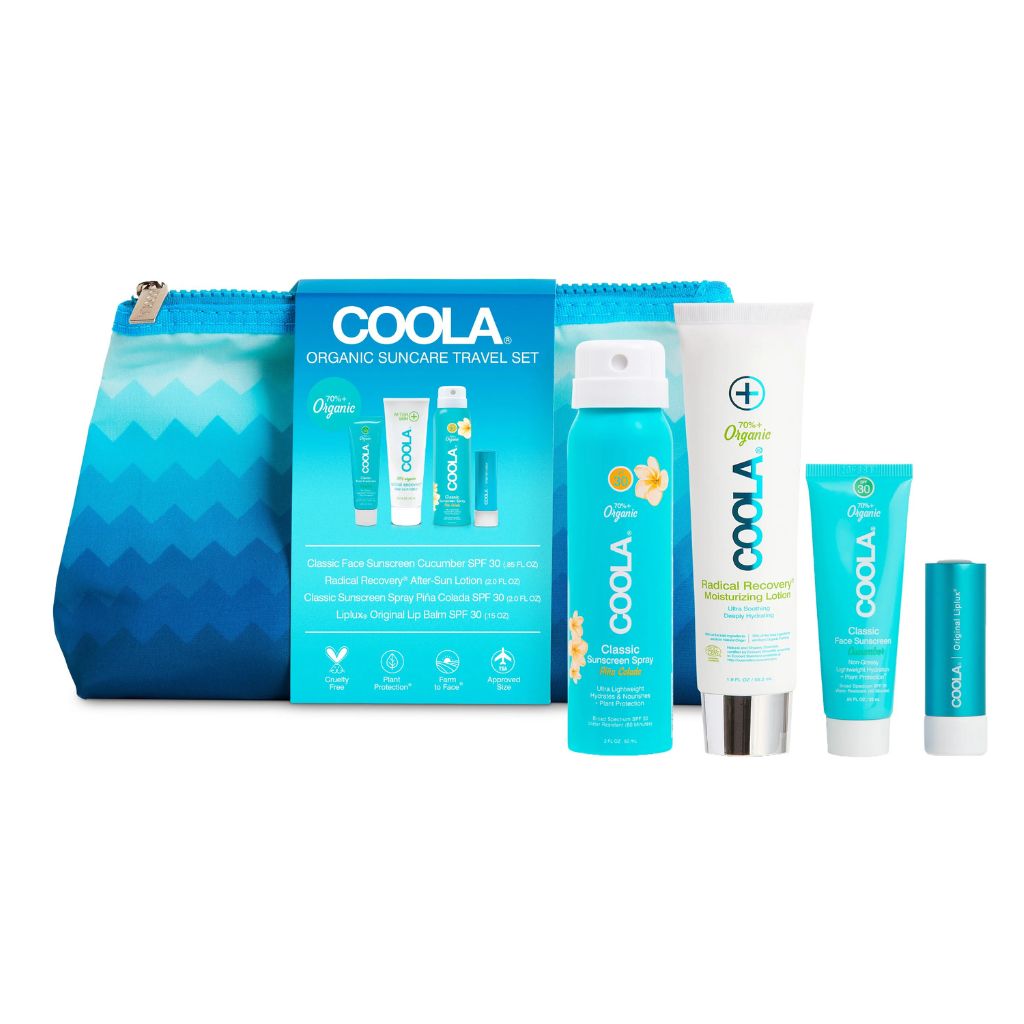 COOLA Signature 4 Piece Travel Kit (SILIKONER - dölj)
