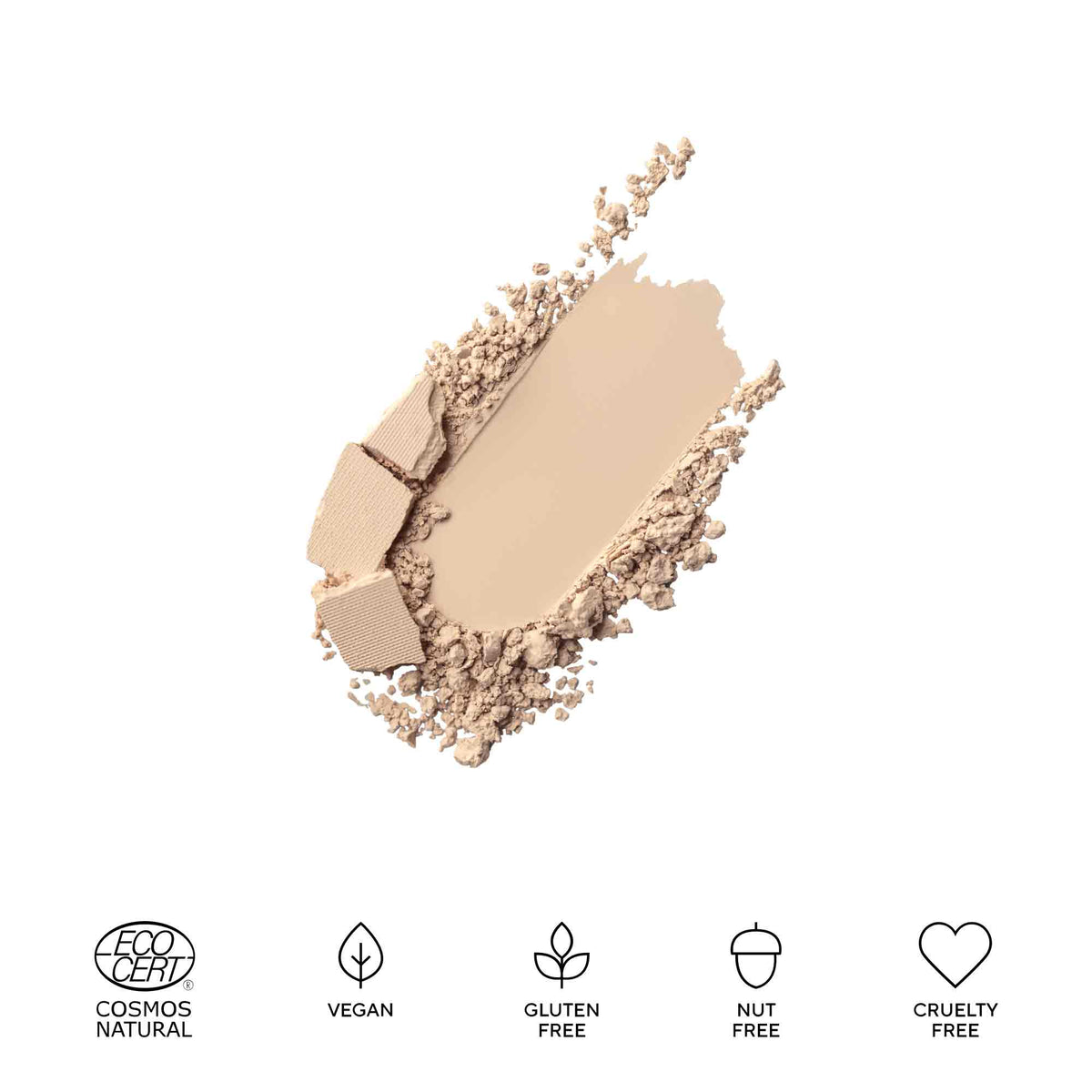 MÁDARA AIR EQUAL Soft Silk Mineral Powder, 2 BEIGE