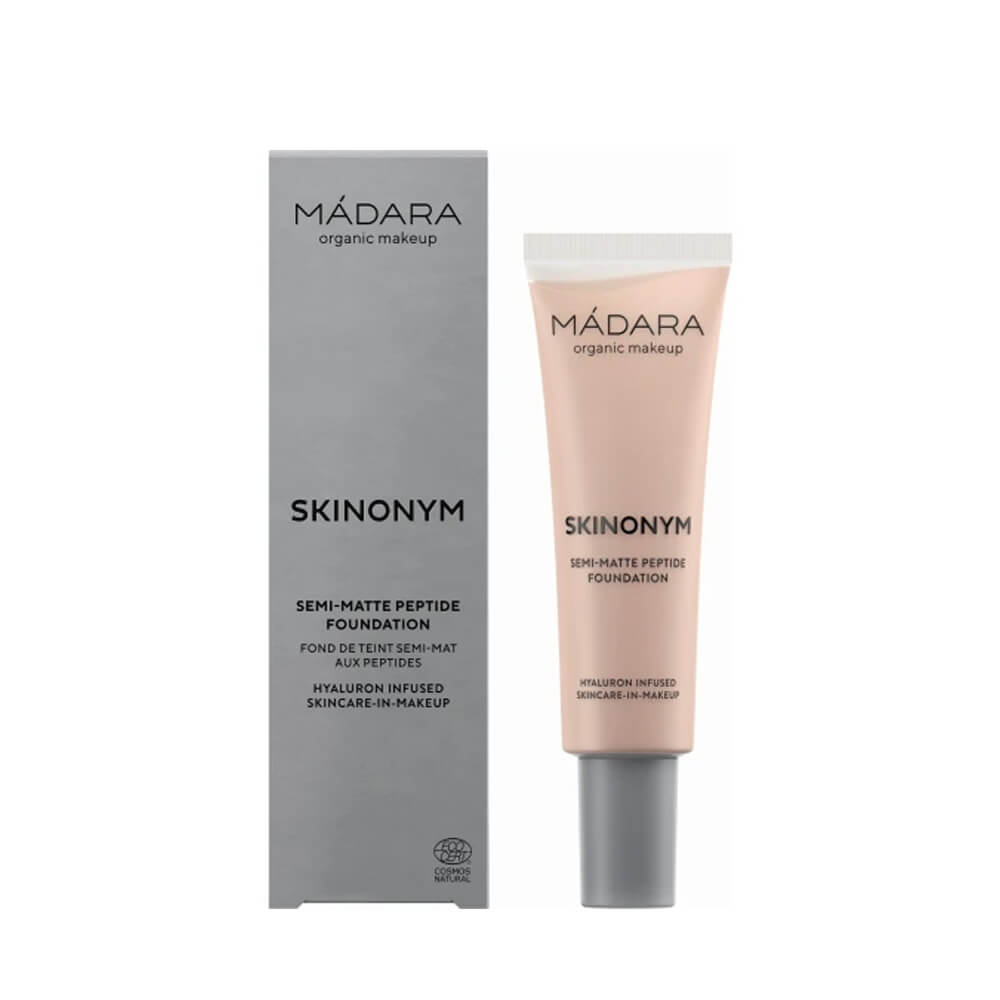 MÁDARA SKINONYM Semi-Matte Peptide Foundation, 30 ROSE IVORY 30 ml