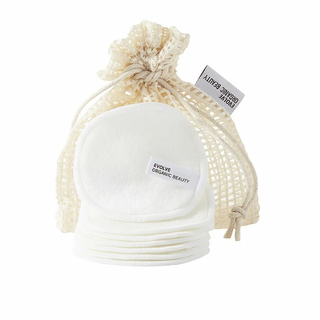 Evolve Bamboo Reusable Makeup Remover Pads, 7 st