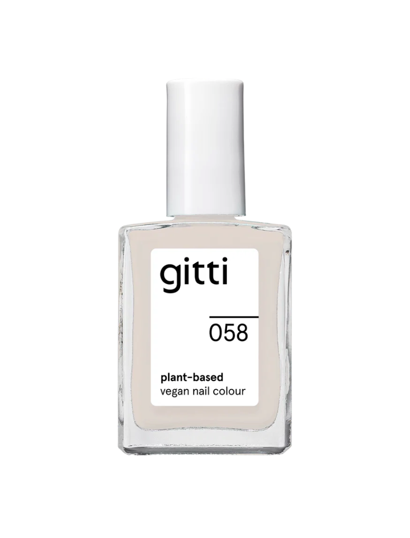 Gitti Nail Polish 058 - Sheer to Glossy Cream Ivory Shade