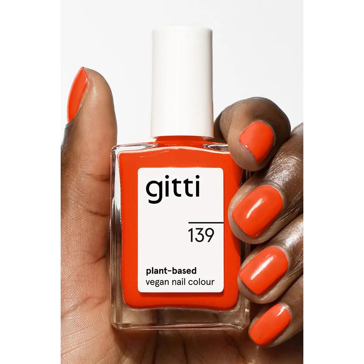 Gitti Nail Polish 139 - Fiery Orange Red