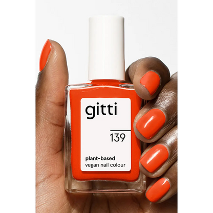 Gitti Nail Polish 139 - Fiery Orange Red