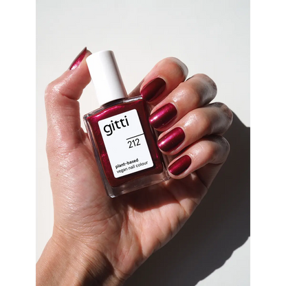 Gitti Nail Polish 212 - Cranberry Glitter