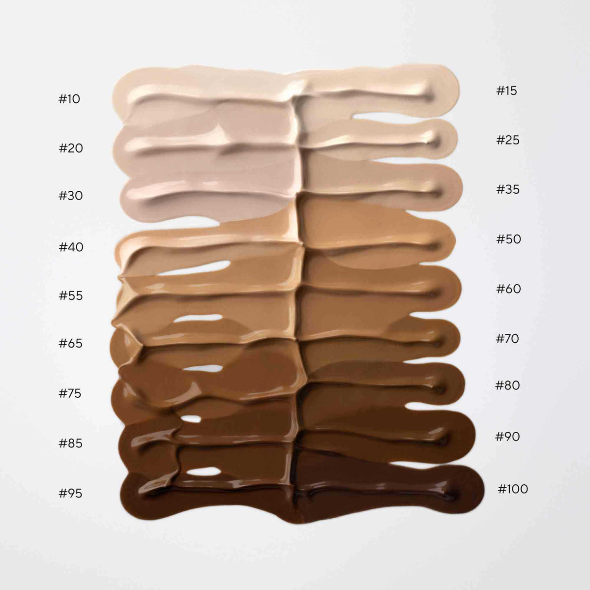 MÁDARA SKINONYM Semi-Matte Peptide Foundation, 15 STONE 30 ml