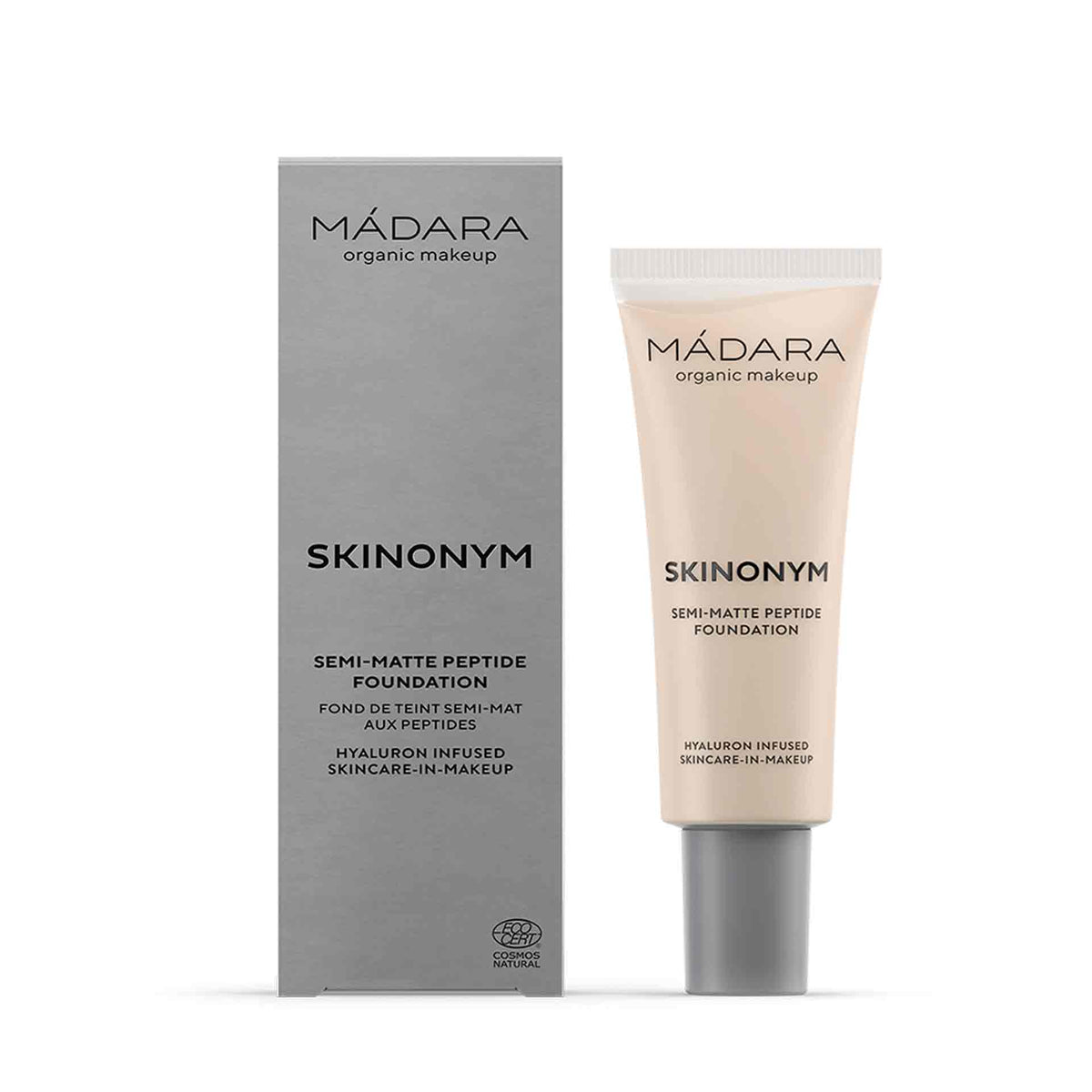 MÁDARA SKINONYM Semi-Matte Peptide Foundation, 15 STONE 30 ml